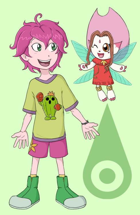 The sixth Chosen-Digimon reversal treatment featuring Palmon and Mimi! In this form, they’re Paru an