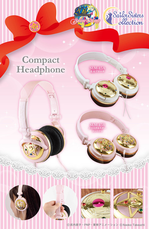 sailormooncollectibles: NEW Sailor Moon Compacts Headphones &amp; Earphones! more info: w