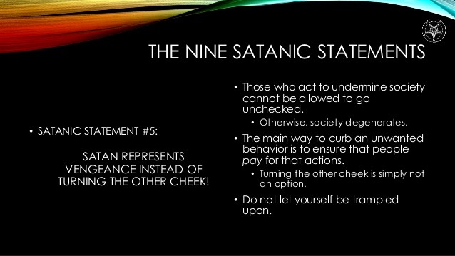 diabolicality:  The Nine Satanic Statements