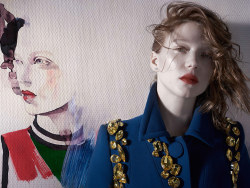 fuckyeahhotactress:  Léa Seydoux, photographed by Michelangelo Di Battista for Vogue Italia, Feb 2014. 