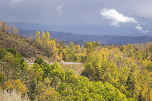 A very rainy drive on the Nebo Loop Scenic Byway.