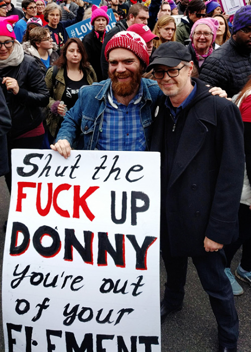 fearofpop:memoriesinatrunk: Steve Buscemi at the Women’s March on Washington.  (x,x) @americanpsycho