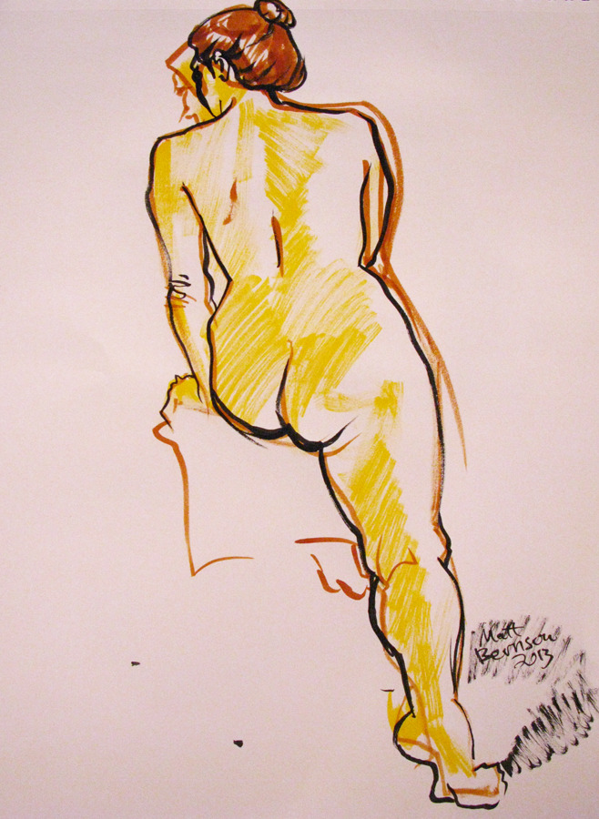 Ink and/or watercolor on paper, 18&quot;x24&quot;.   Matt Bernson 2013