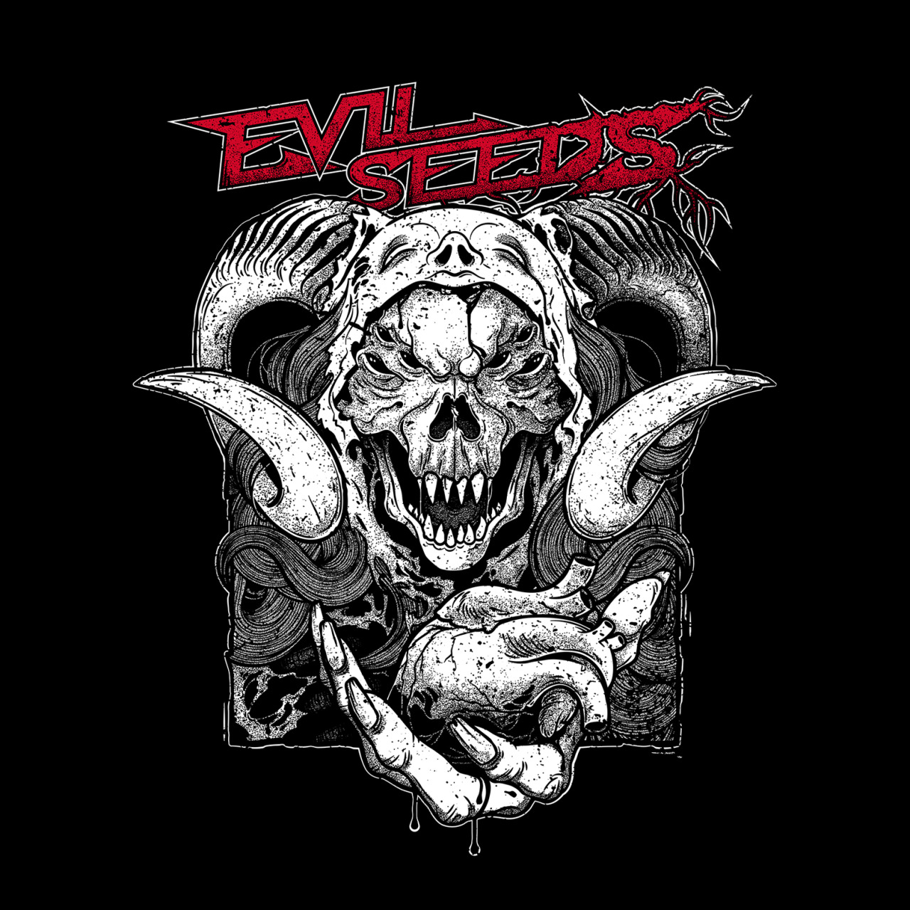 T-shirt design for Evil Seeds.
Heavy Fucking Metal.
Listen to them here.