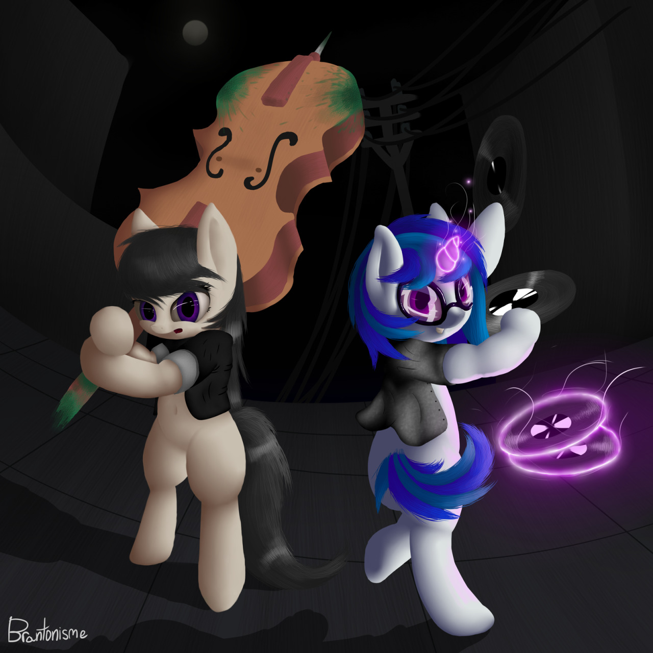 twilightsprinkle:  Musicians vs Changelings by Brantonisme  &lt;3