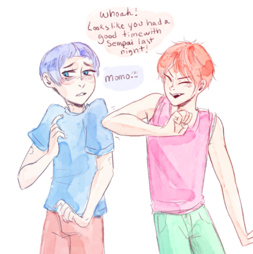 childofsquid:  Shark teeth are dominant genes  Rintori Family Au <3333  