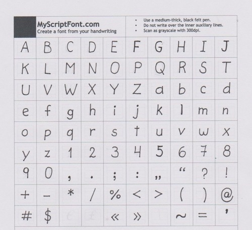 Turn your handwriting into a font