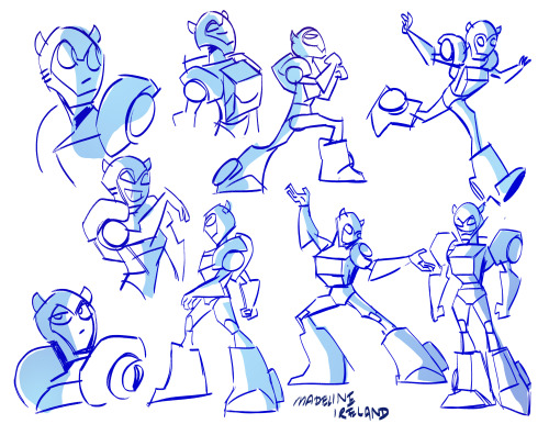 Sari and Bee sketches, trying to get a hold of their designs for a storyboard exercise. You know I’m