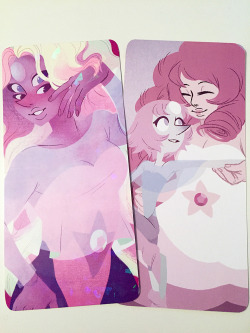 pembroke: new holographic bookmark now available! rainbow quartz one one side, rose and pearl on the back - get them now in my storenvy! 