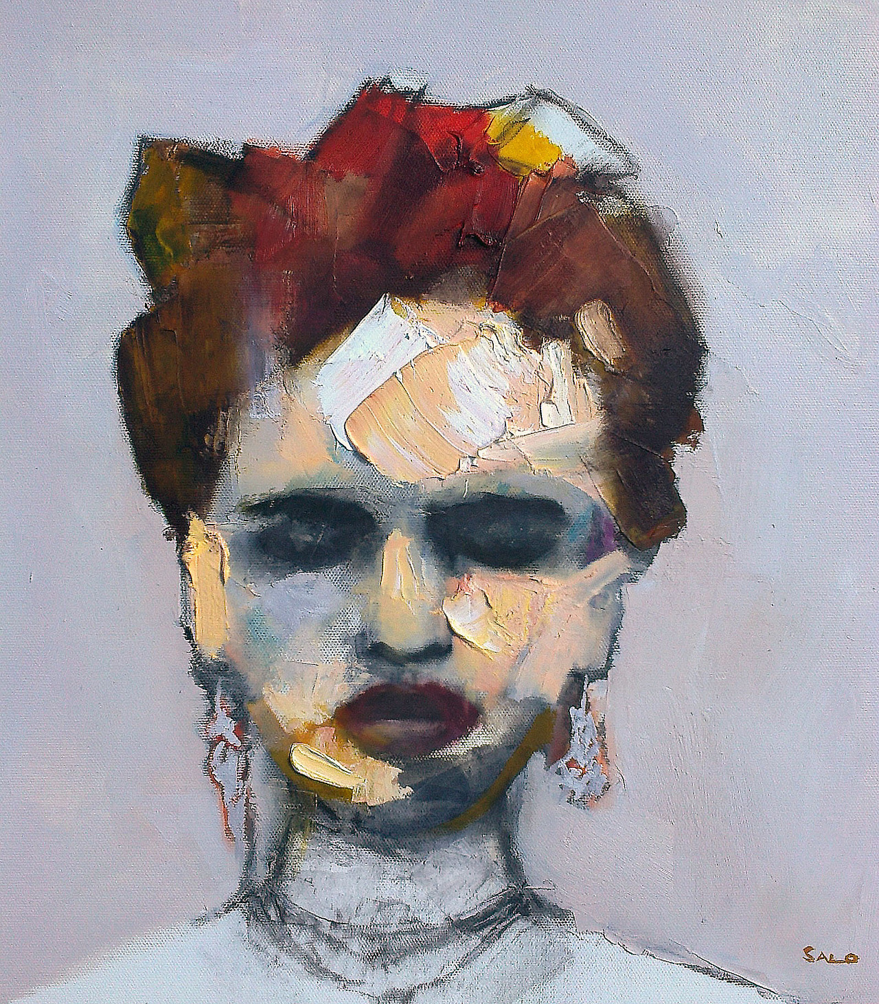 art-centric:  mixed-art:  Steve Salo aka Stephán SaloFrida, 2013 : Oil on Canvas