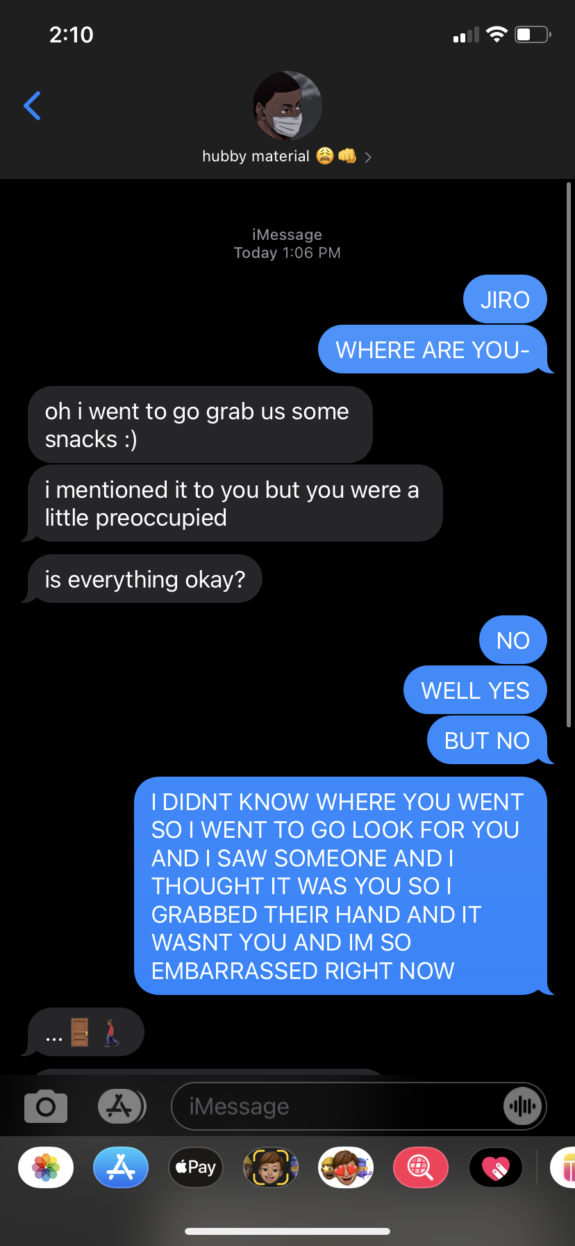 Texting The Inarizaki Boys About An Embarrassing Situation