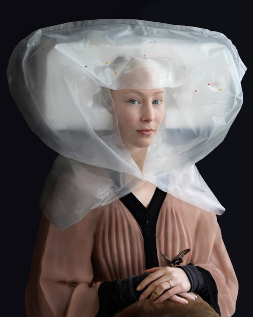 itscolossal:Recycled Packing Materials Sculpted Into Elaborate Renaissance Costumes by Suzanne Jongm