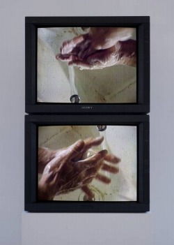Bruce Nauman - Raw Material Washing Hands, Normal (A of A/B) Raw Material Washing Hands, Normal (B of A/B), 1996.