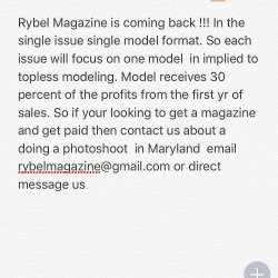 Rybel Magazine @rybelmagazine is coming back