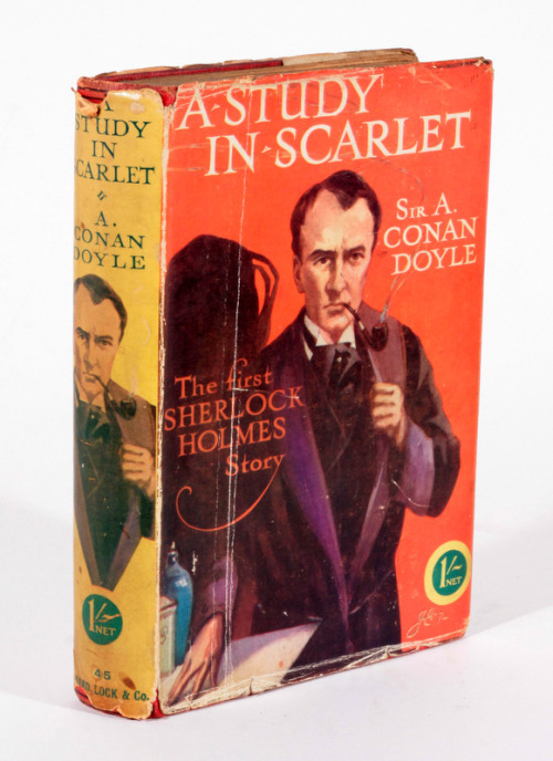 A Study in Scarlet - Arthur Conan Doyle Early 20th century printing with dust jacket