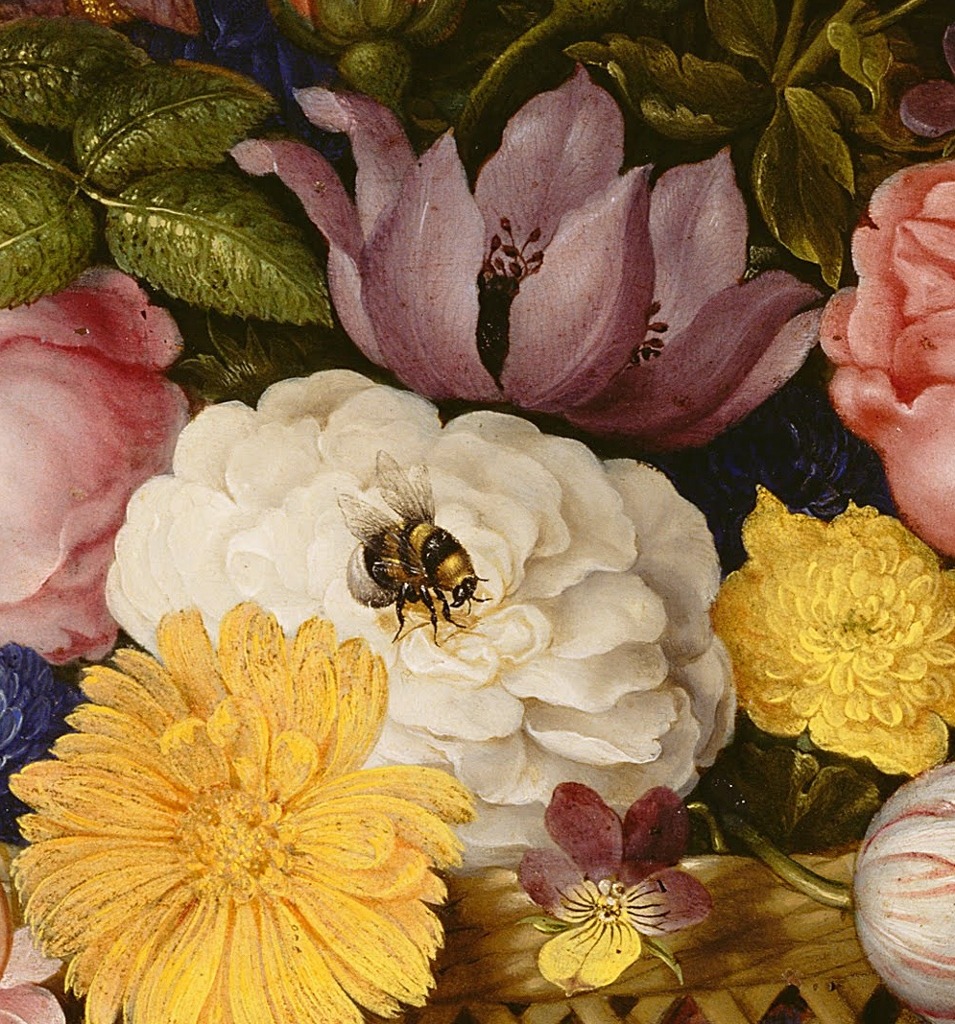 spoutziki-art:    Ambrosius Bosschaert the Elder, Flower Still Life (detail), 1614