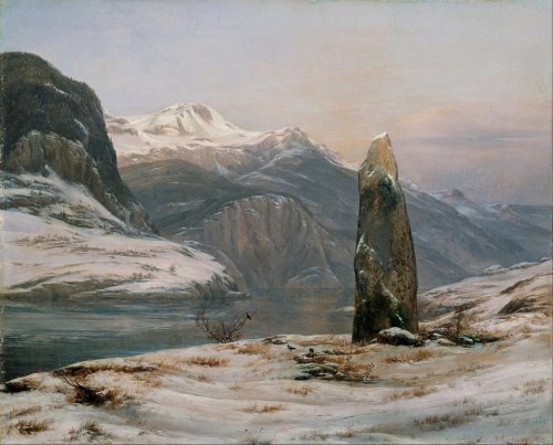 allthestarsaredeadnow:&ldquo;Winter at the Sognefjord&rdquo;, Johan Christian Dahl