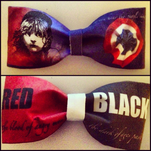 simply-eponine:tessanetting:NEW LES MIS BOWTIES/HAIRBOWS at http://www.etsy.com/shop/tessaROXXno fuc