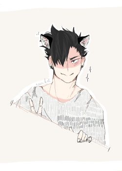 naiskil:  kuroo is a nice guy and kenma likes cats \o/ 