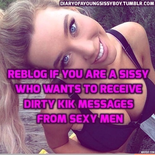 secret-sin-things: 1ontopofu: sissy-helena:Do’s are good too but my Kik is Mrsdarkpanther #sissybimb