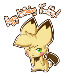 ask-firefly-the-raichu:  Happy birthday firefly! I hope  ya get lotsa gifts!HOLY CRAP POLI THIS IS GREAT THANK YOU SO MUCH U VIRUS BABY FIREFLY TWERKING IS THE BEST  OMG cute babbeh Firefly! &lt;3