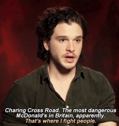 oonachaplin:  [asking Kit to confirm or deny internet trivia] As well as breaking your ankle, it says you broke your jaw before you did your audition for Game of Thrones. (x) 