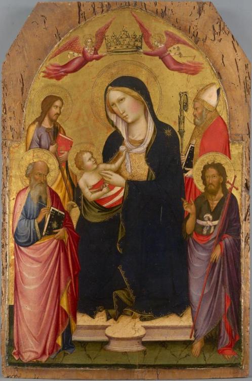 La Virgen y niño con San Juan Evangelista, San Juan Bautista, Santiago de Compostela y San Nicolás d