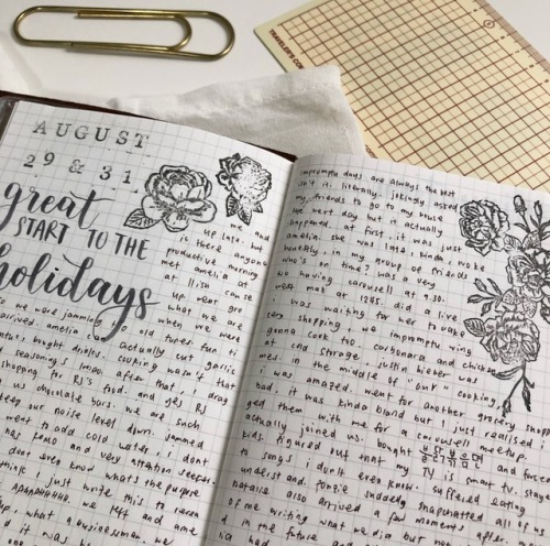 jhonstudies: here’s a compilation of my spreads on my traveler’s journal