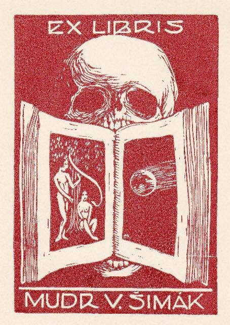 mysterious-secret-garden:Frantisek Kobliha (1877-1962) ~ Ex Libris, wood engraving.