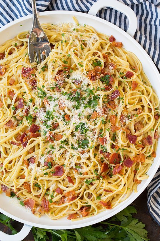 intensefoodcravings:   Pasta Carbonara | Cooking Classy