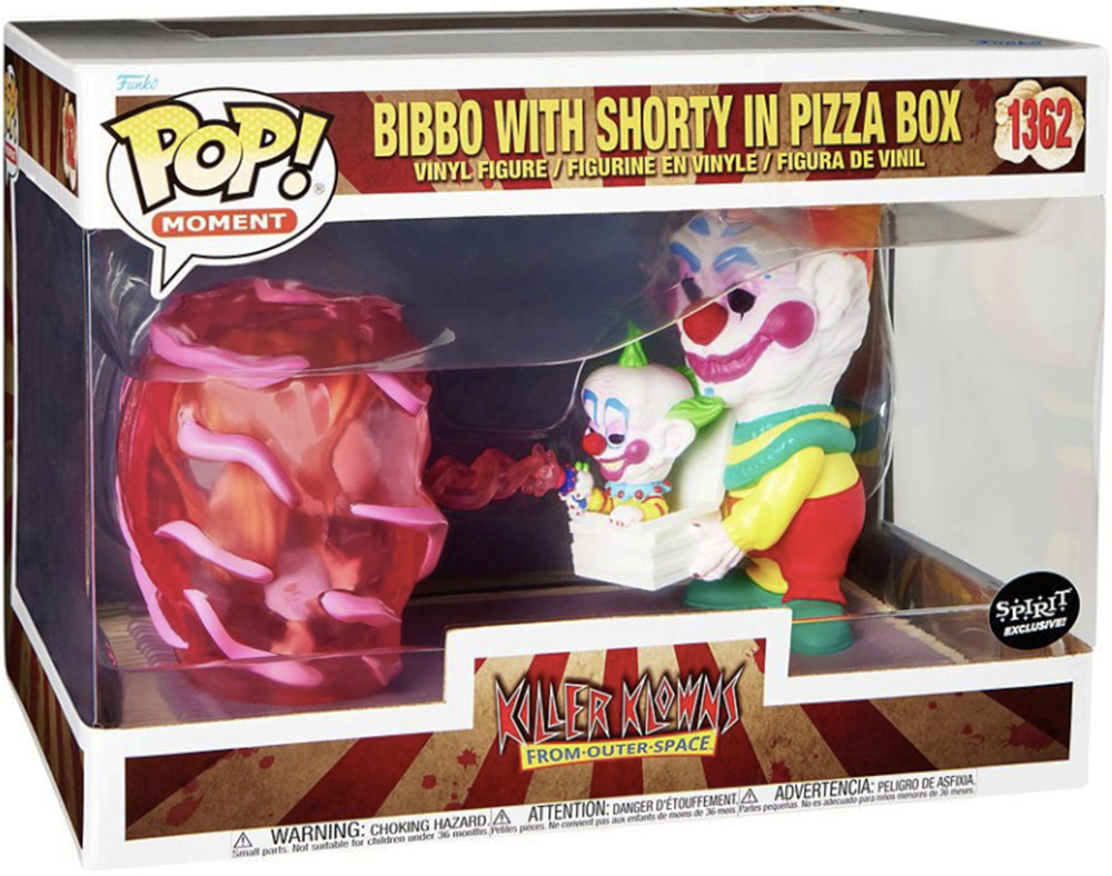 Bibbo with Shorty in Pizza Box Movie Moment Funko POP! Figure – Killer  Klowns from Outer Space 