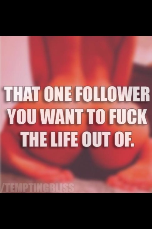 jill-sucks-jack: helloworld31:  We all have that one follower  Yea we do, bobqdevil