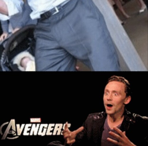 Tom Hiddleston has a hammer