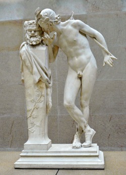 hadrian6:   “A Secret from Above” 1873. Hippolyte Moulin. French 1832-1883. marble Museum of Orsay, Paris.    http://hadrian6.tumblr.com 