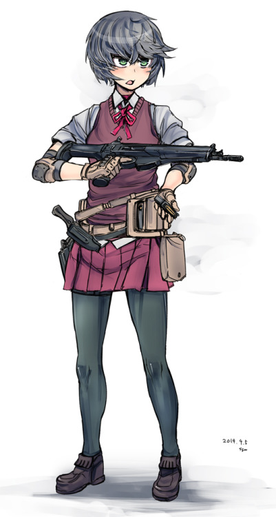Battle School Unifrom is best uniform.Also more trigger discipline~I looked at the gun and I didn&rs