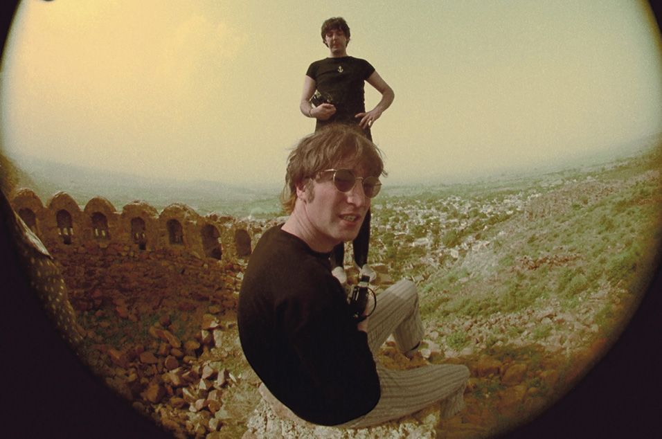 dylanbsas:   John with Paul in India, July 6th, 1966, this photo taken by Ringo from