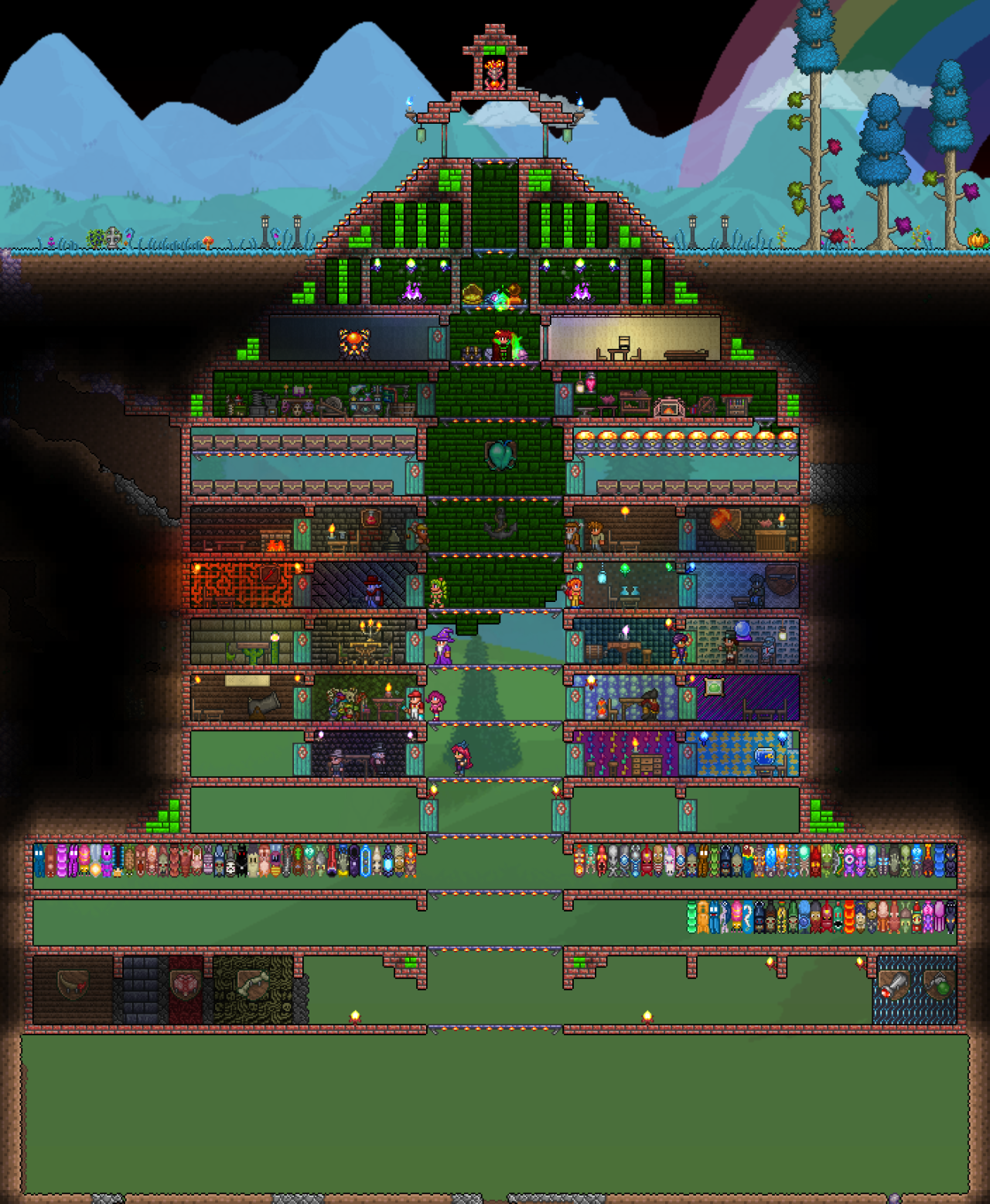 Boss Arena, Chest and Trophy Zone : r/Terraria