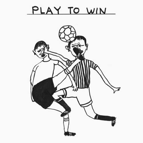 #Repost @picklesmagazine ・・・ PLAY TO WIN… by David Shrigley #Footy #Art #Illustration #Kingsley