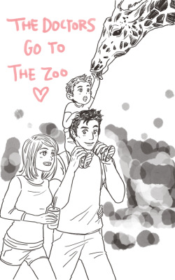 flypup: Anon requested: TenToo/Rose taking their baby (or babies) to the zoo for the first time. 