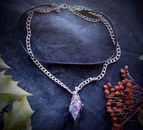 I added some new one-of-a-kind crystal necklaces to my Etsy shop !