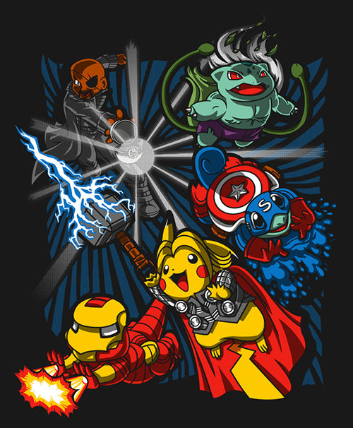 gamefreaksnz:  Avengermon! by Moysche and Punksthetic Gotta Avenge ’em all! 