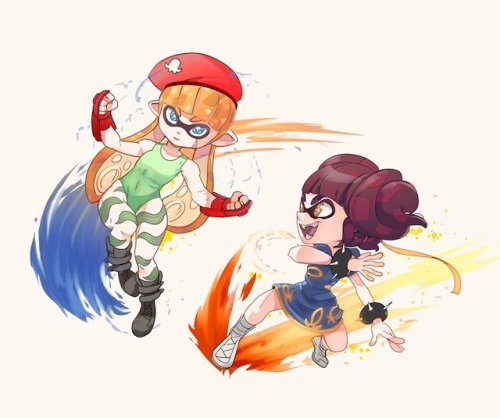 What if we combined Street Fighter characters and Splatoon?