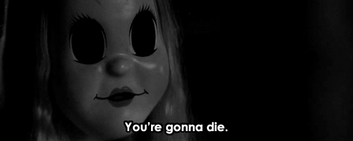 w-i-t-c-h-i-n-g:  horrorgorewhore:  The Strangers (2008)  Black and white horror