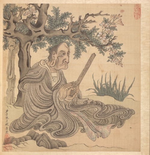 Paintings after Ancient Masters: A Lohan [after Kuan-hsiu], Chen Hongshou, 1598, Cleveland Museum of
