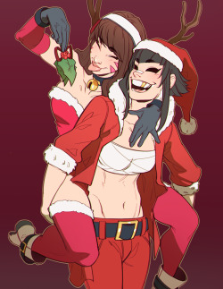 offcellcomic: A D.Va (Overwatch) and Anya Christmas ♥