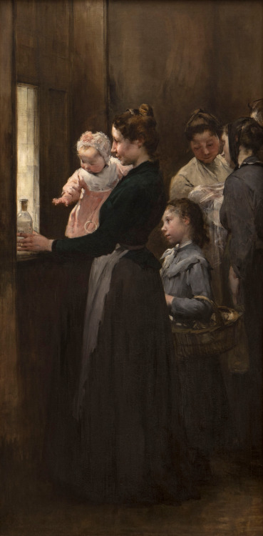 Jean Geoffroy (1853-1924), “L'Œuvre de la goutte de lait” au dispensaire de Belleville (