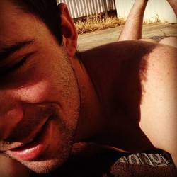 inconversible:  Day off, sunbaking getting ready for Summer. #instagay #summer 