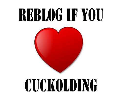 kinkboxer:  wifeknows89032:  cuckoldtoys:  Reblog if you love cuckolding.  I do love