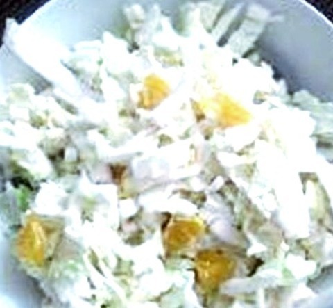 Napa Cabbage Salad With Mandarin Oranges And AppleNapa Cabbage Has A Very Mild Flavor And Makes A Fantastic