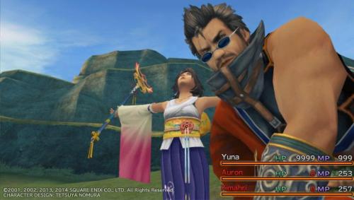 rathianrosa:captainmeow:Auron photobombing Yuna while she’s summoning is the best thing about 